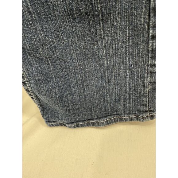 Red Rivet Jeans Women’s 11 Bootcut Blue Denim Fleur De Lis Rhinestone Pockets - Picture 12 of 16